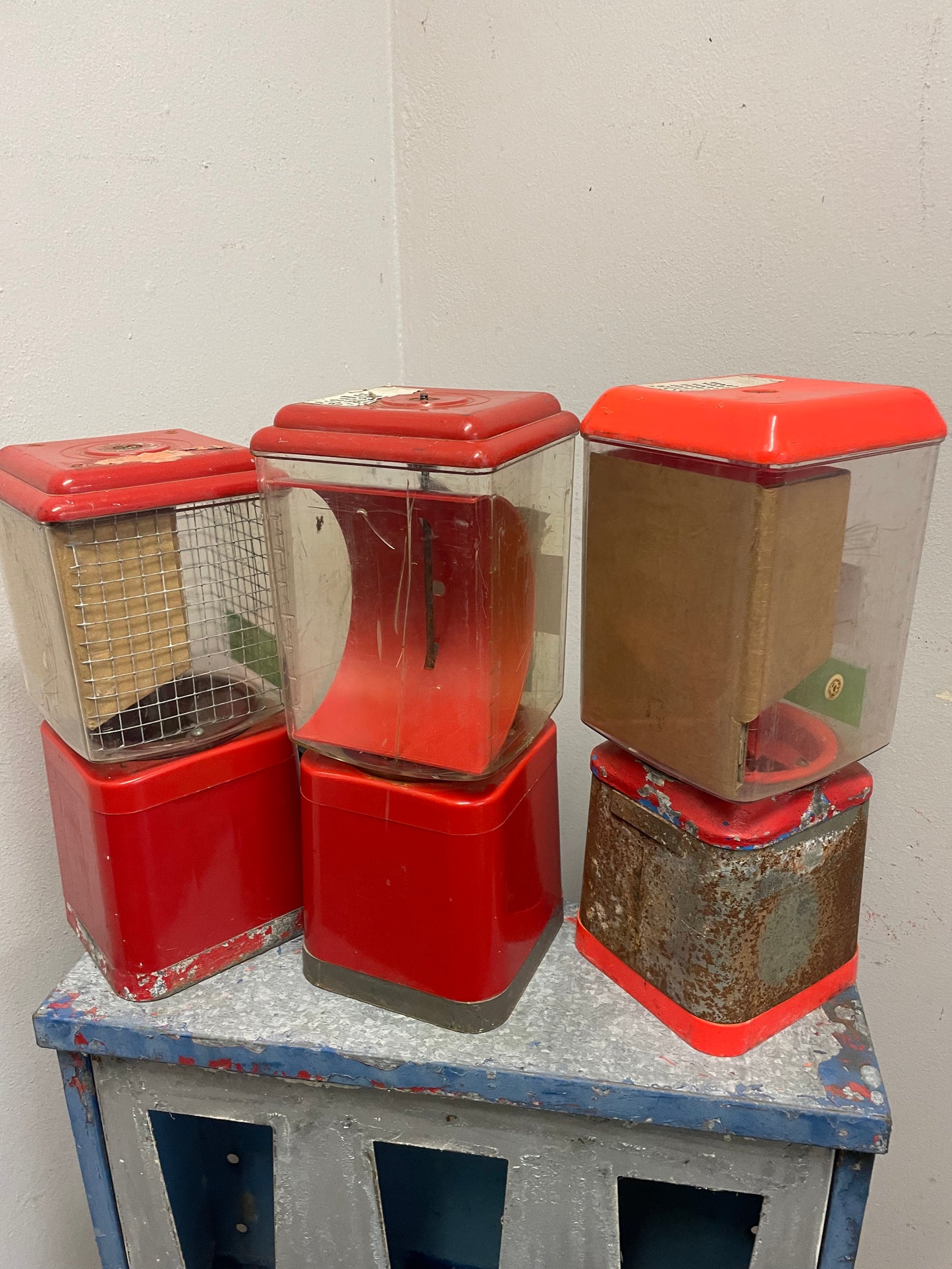 3er Komplett Set Kaugummiautomaten