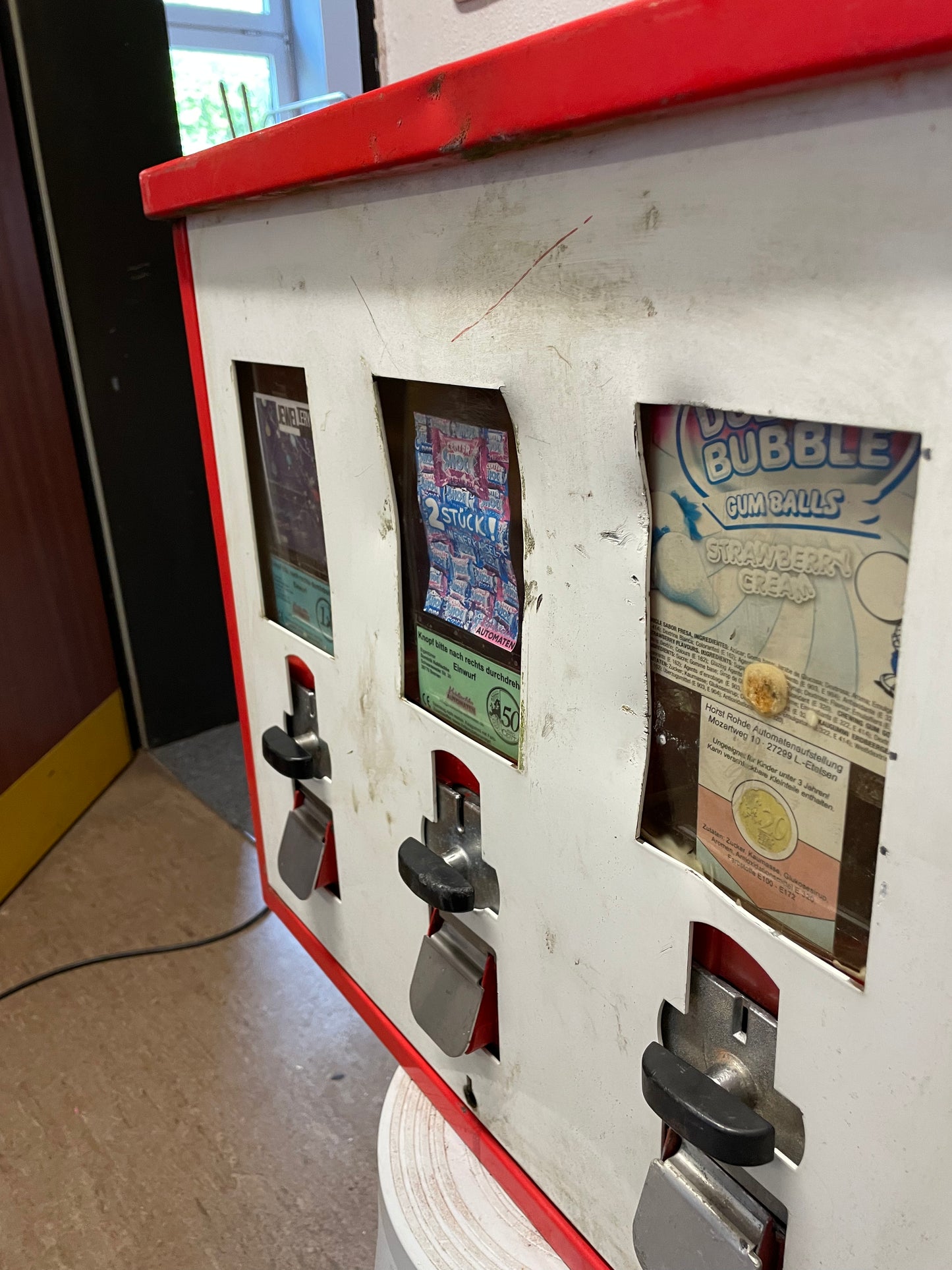 3er Komplett Set Kaugummiautomaten