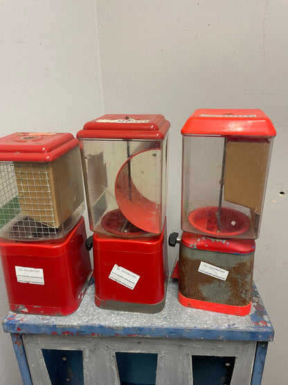 3er Komplett Set Kaugummiautomaten