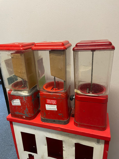 3er Komplett Set Kaugummiautomaten